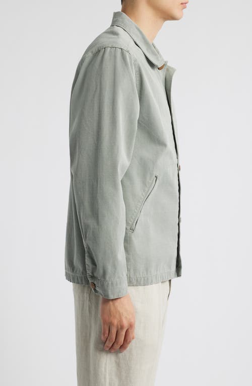 Alex Crane Pac Organic Cotton Ripstop Shell Jacket In Jade
