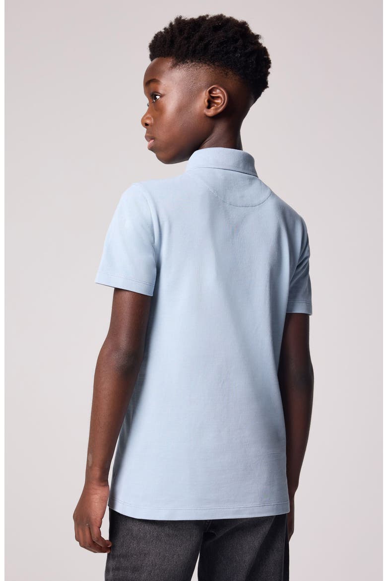 Kids' Ramskull Embroidered Piqué Polo, Alternate, color, BLUE