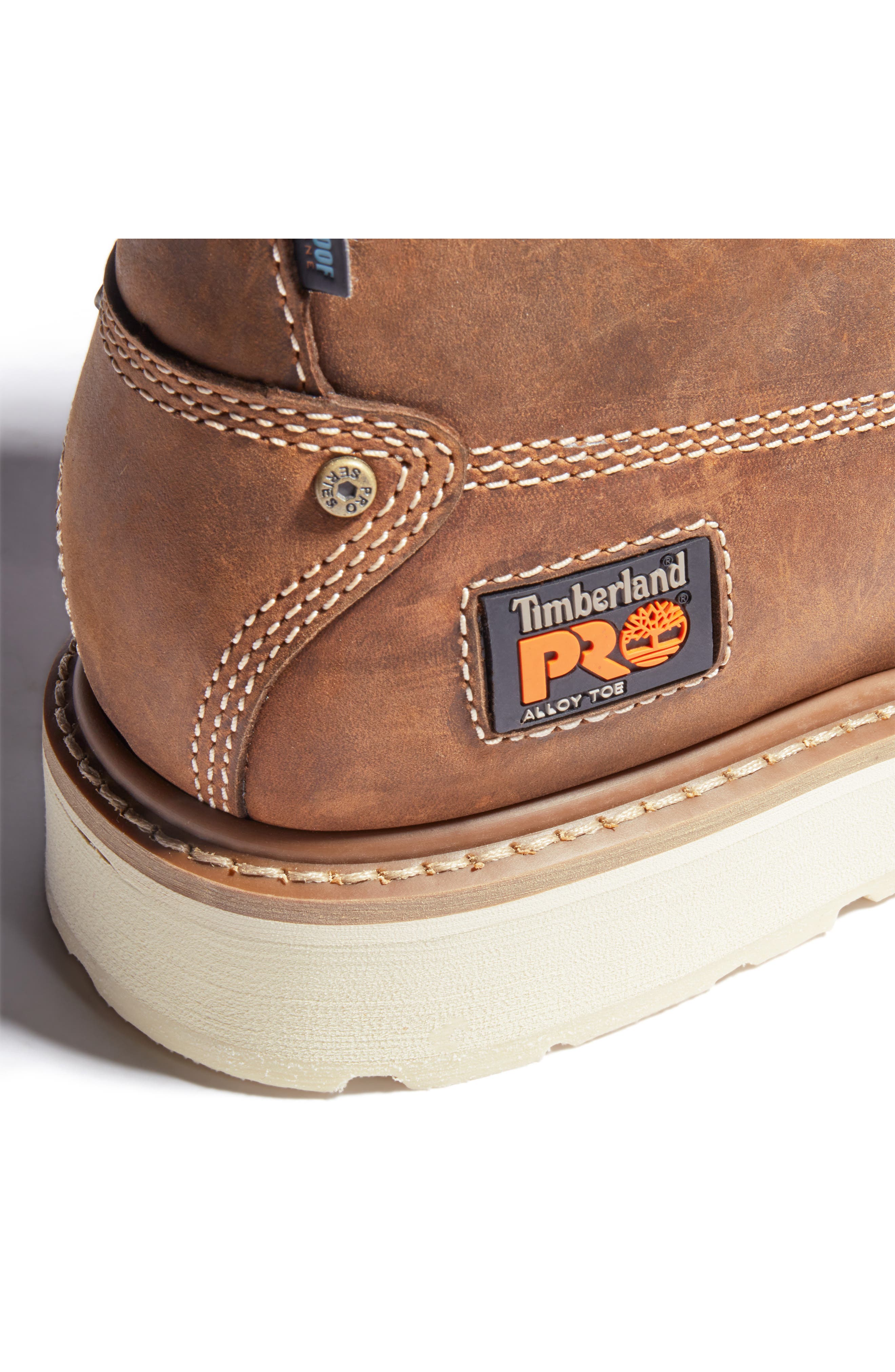 Gridworks 6" Waterproof Work Boot, Alternate, color, BROWN