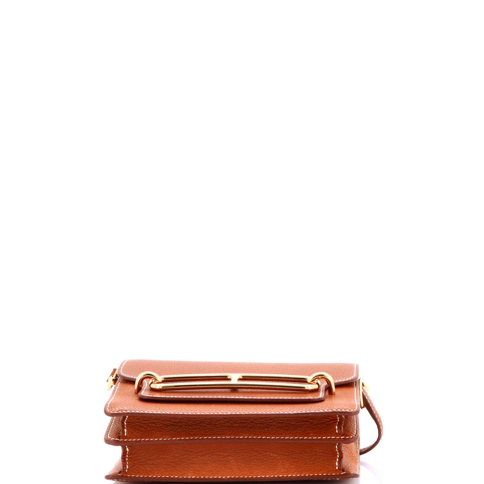 Pre-Owned Hermes Roulis Bag Barenia Faubourg 18, Alternate, color, Fauve