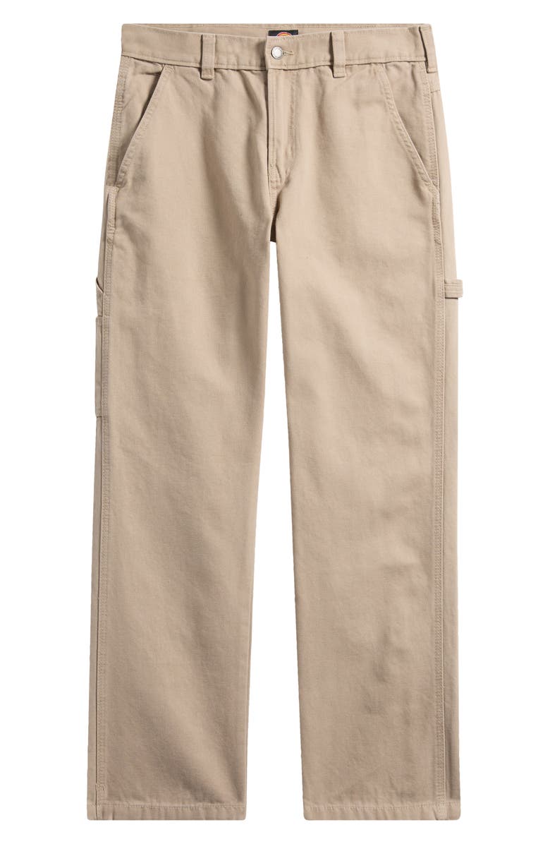 Dickies Straight Leg Cotton Canvas Carpenter Pants, Alternate, color, Desert Sand