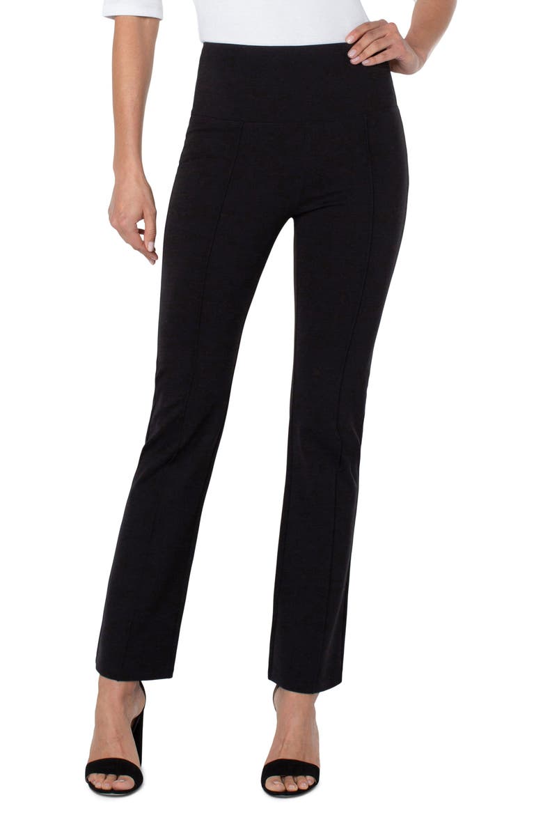 Pearl High Waist Flare Leggings, Main, color, BLACK