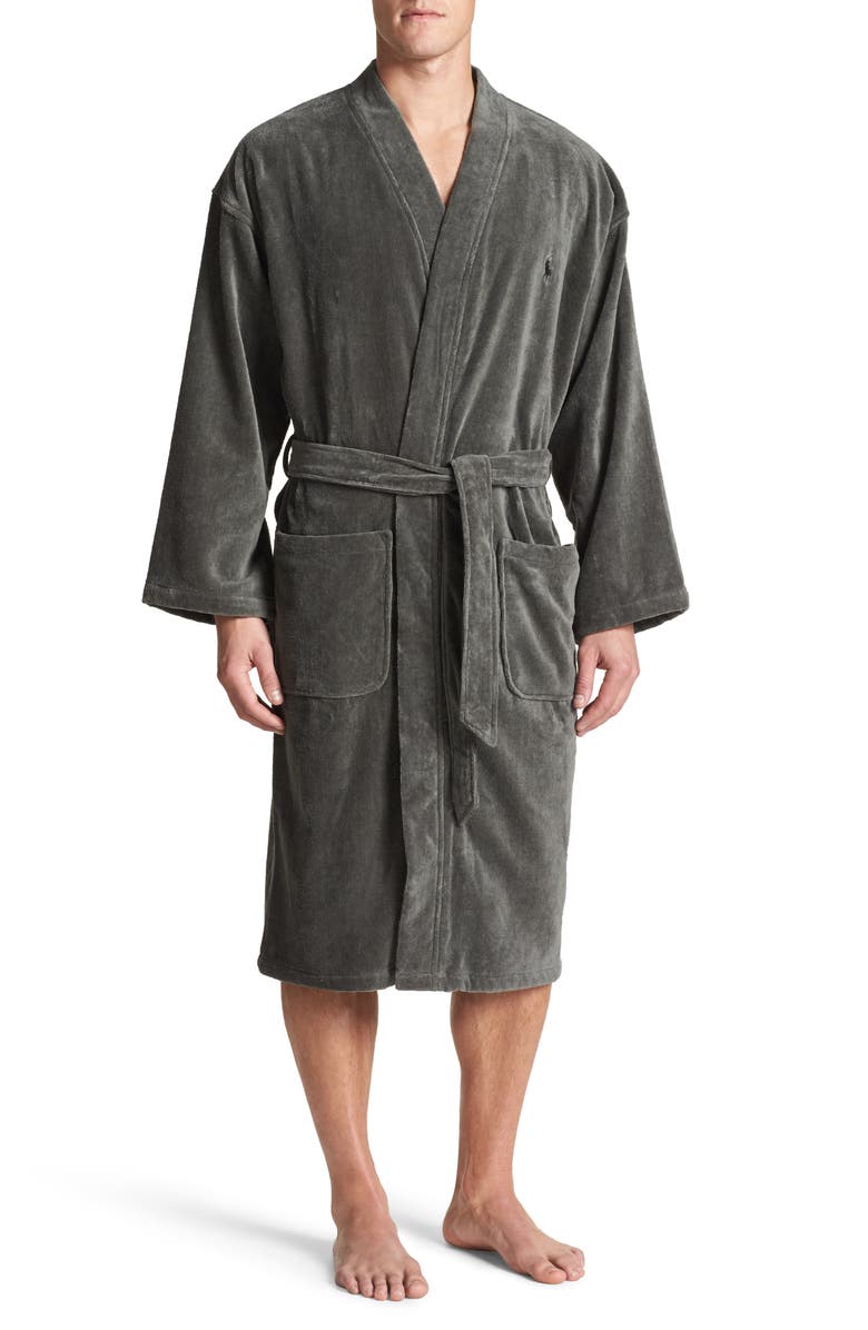 Polo Ralph Lauren Cotton Fleece Robe, Main, color, 