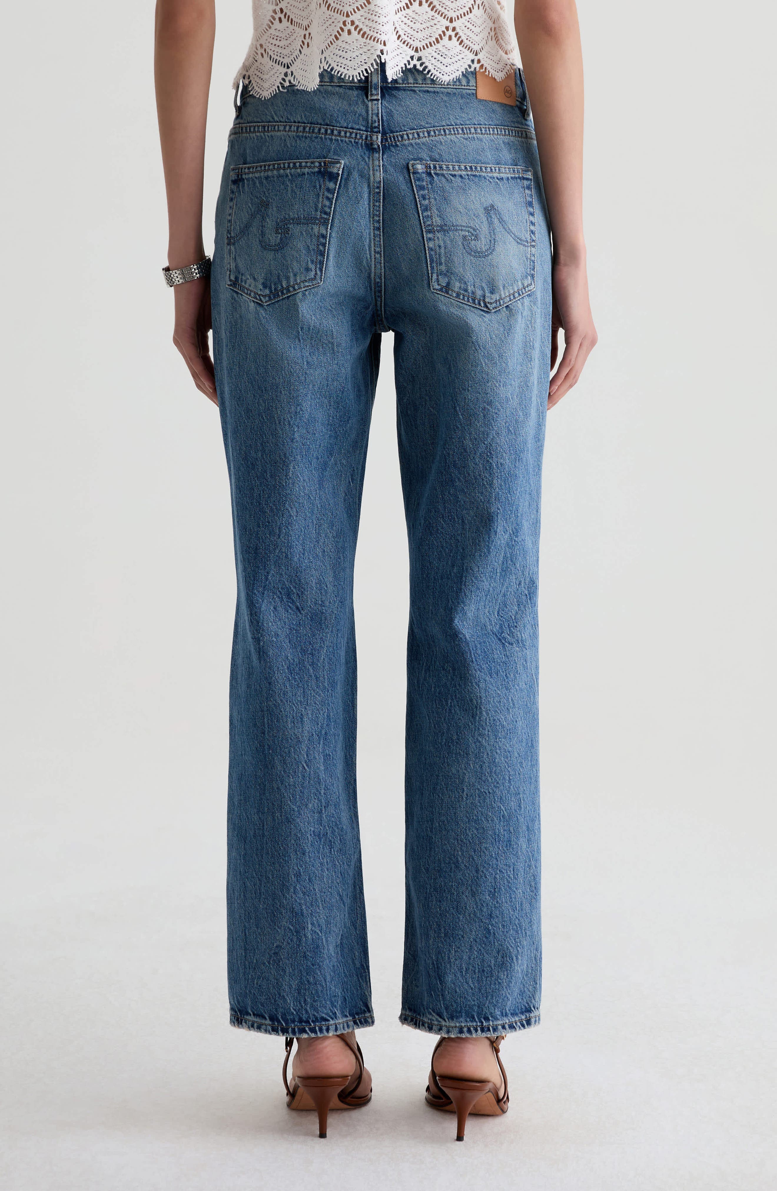 Brinley Mid Rise Straight Leg Jeans - image 2