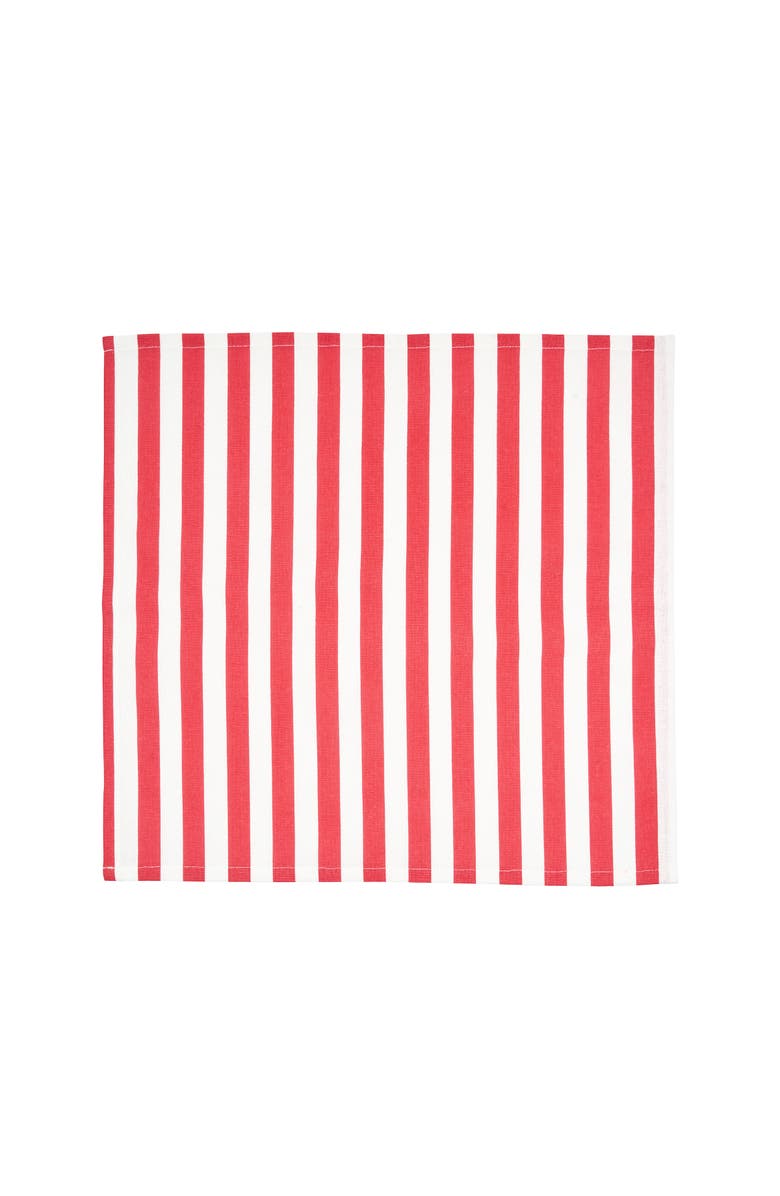 C&F Home Watermelon Whimsy Cotton Cloth Napkin Machine Washable Set of 6, Alternate, color, White