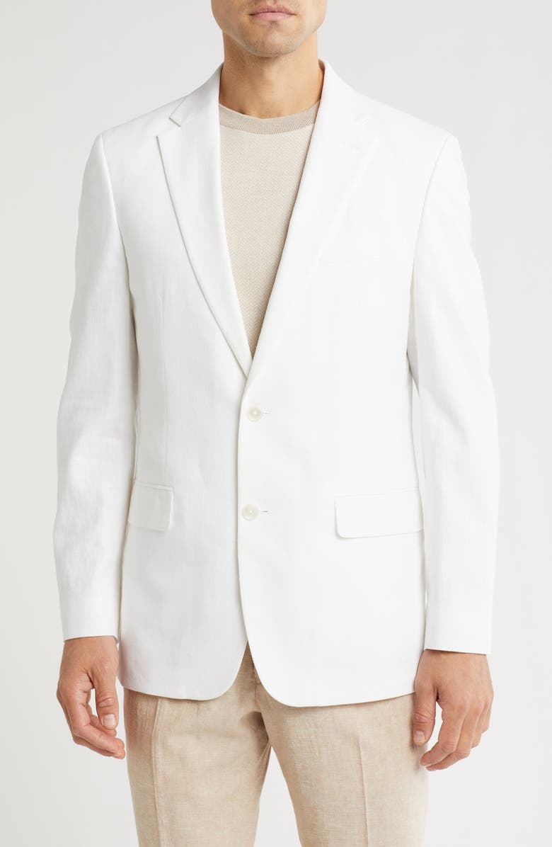 Tommy Hilfiger Linen Blend Solid Suit Jacket, Main, color,