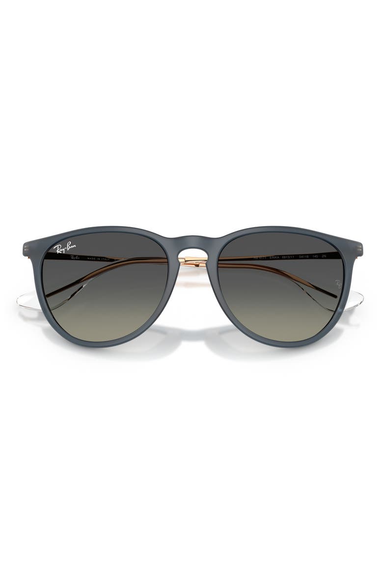 54mm Phantos Round Sunglasses, Alternate, color, RUBBER BLUE