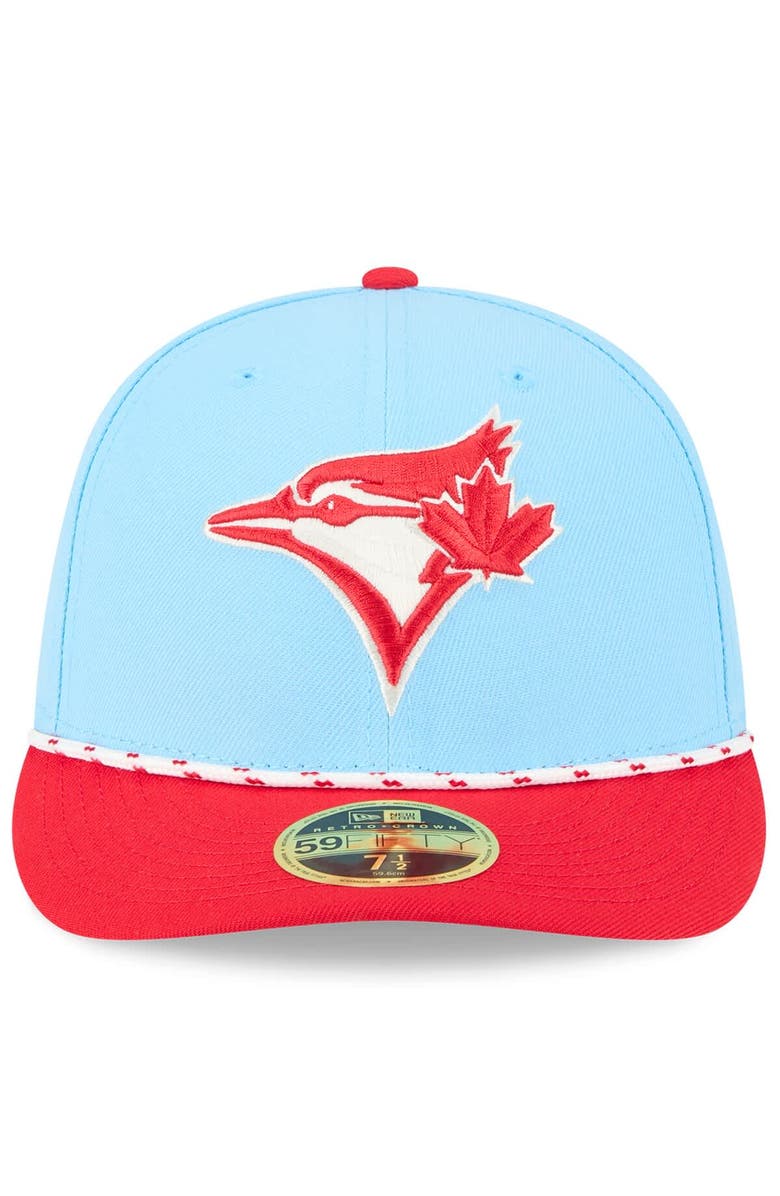 New Era Men's New Era Light Blue/Red Toronto Blue Jays 2025 Canada Day Low Profile 59FIFTY Fitted Hat, Alternate, color, 