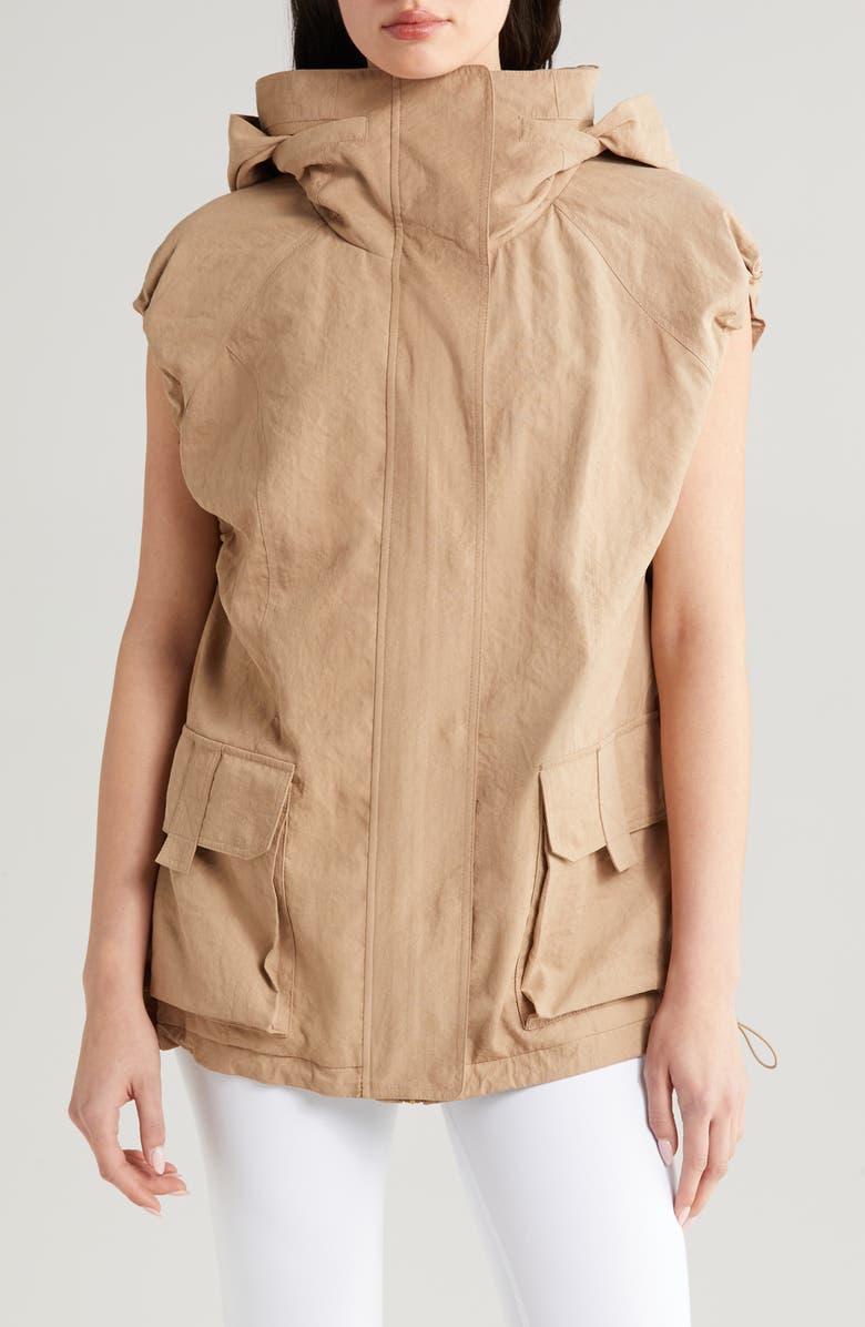 Blanc Noir Svetlana Oversize Vest, Alternate, color, 