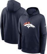 Nike Men's Nike Navy Denver Broncos Club Logo Pullover Hoodie