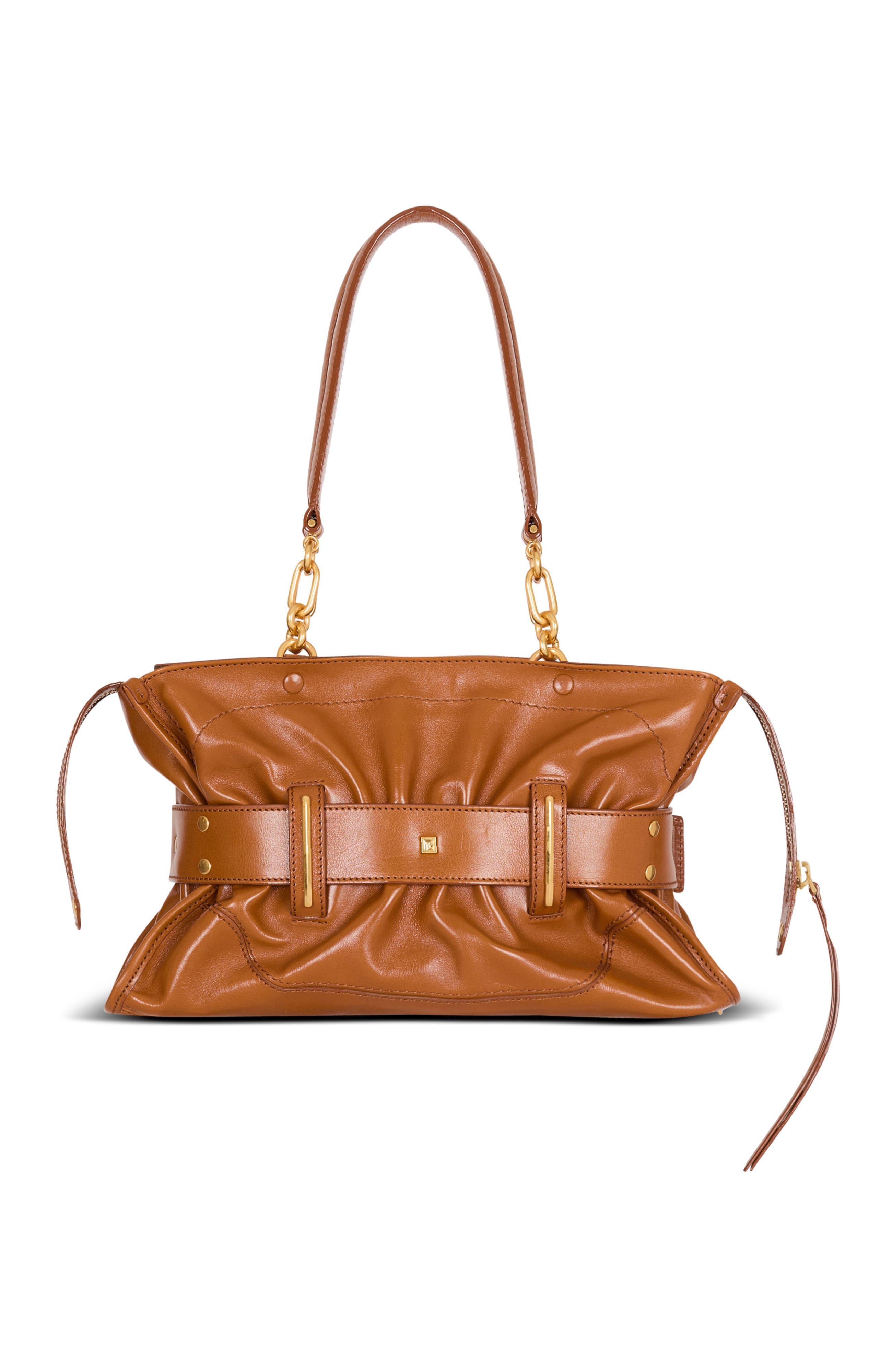 Calfskin leather Anthem bag, Alternate, color, brown