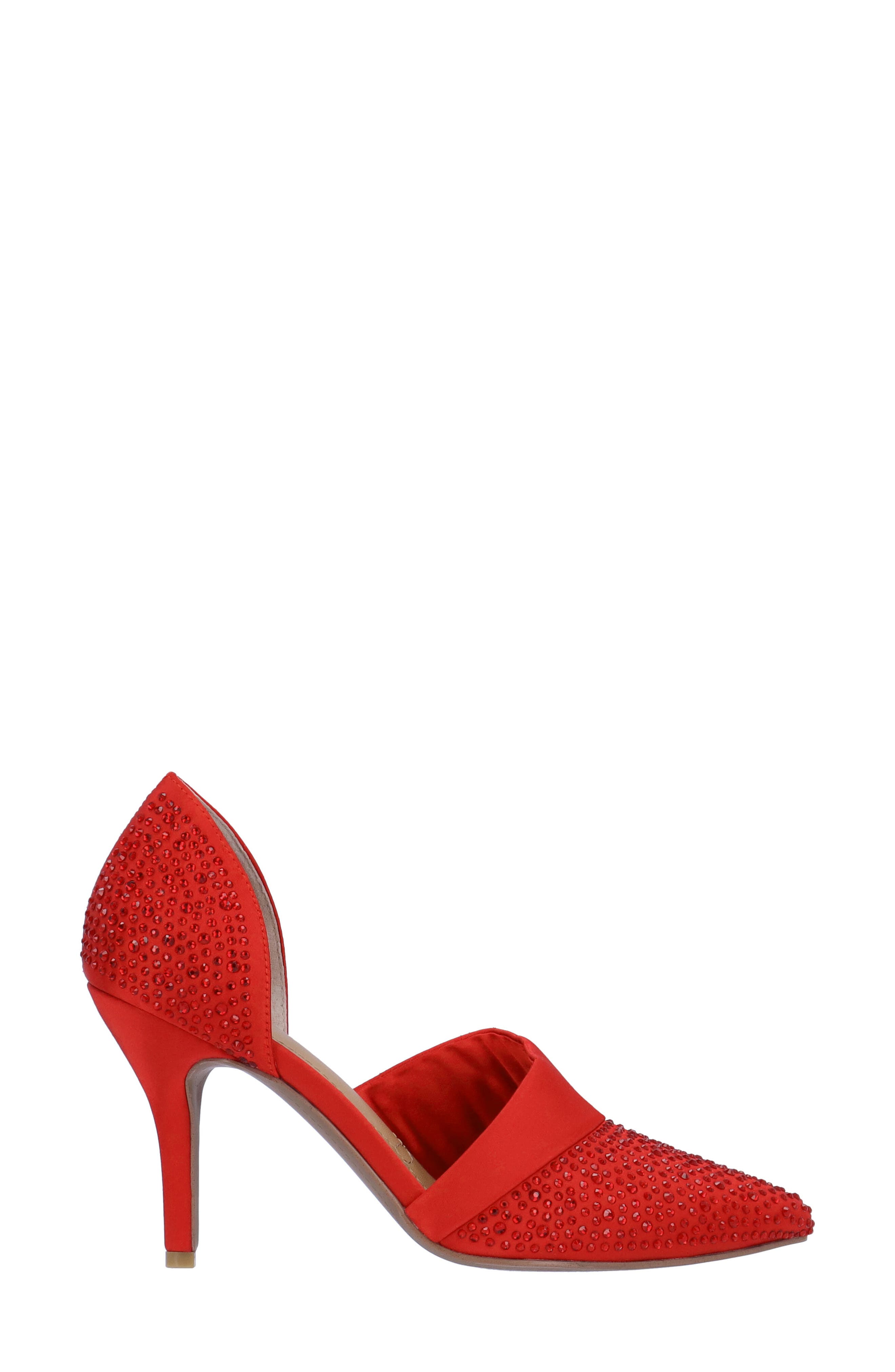 J. Reneé Kaleena d'Orsay Pointed Toe Pump, Alternate, color, Red