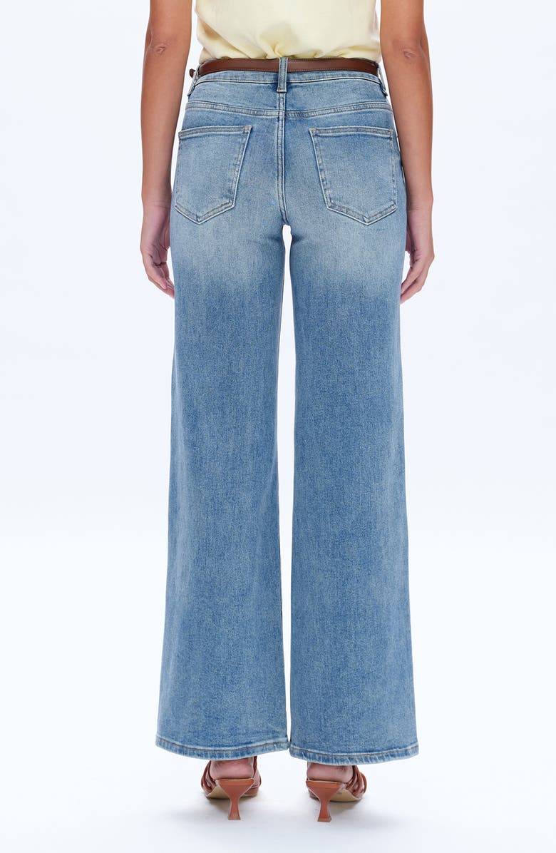 Bayeas Mid Rise Wide Leg Jeans, Alternate, color, Medium Blue