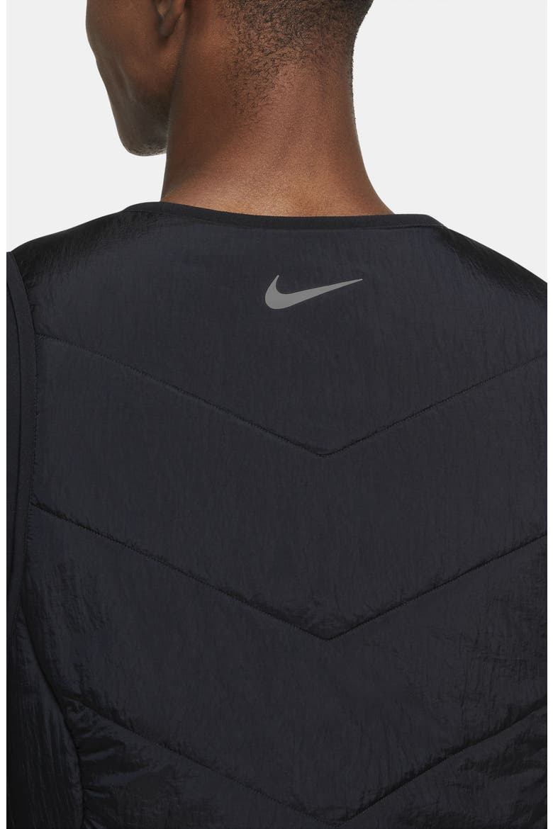 Aerolayer Reversible Running Vest, Alternate, color, BLACK/ REFLECTIVE SILVER