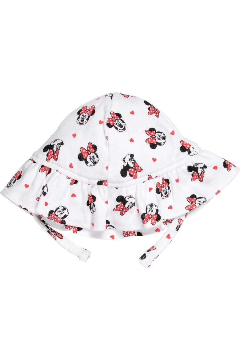 Minnie Mouse One Piece Romper and Hat Set, Alternate, color, Minnie Mouse Red