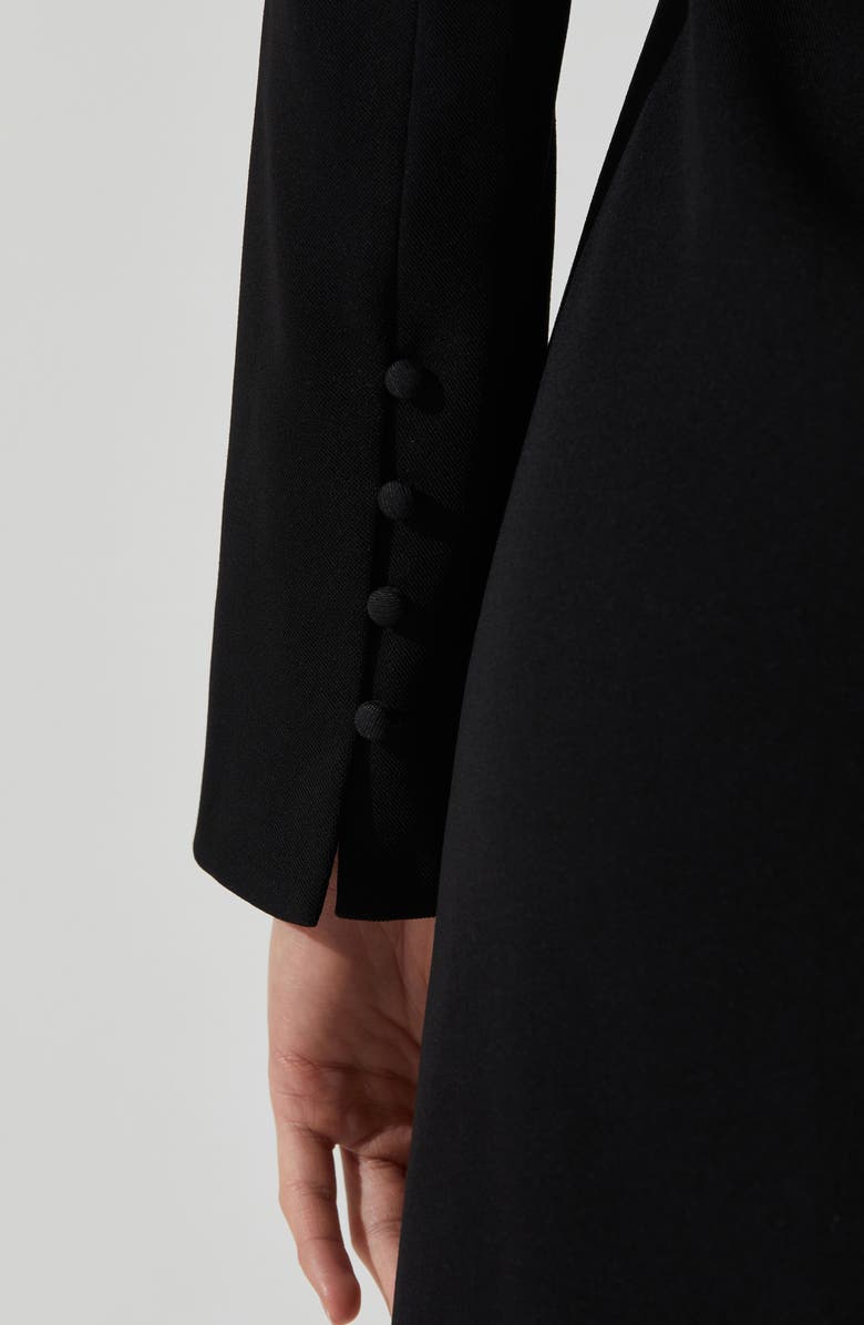 ASTR the Label Calanthe Long Sleeve Minidress, Alternate, color, Black