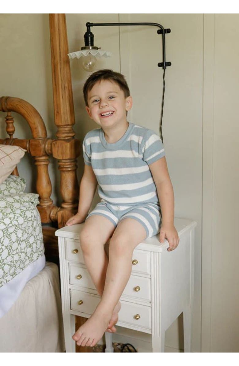 Ely's & Co. Looms Wave Collection - Stripe Knit Set, Alternate, color, Blue