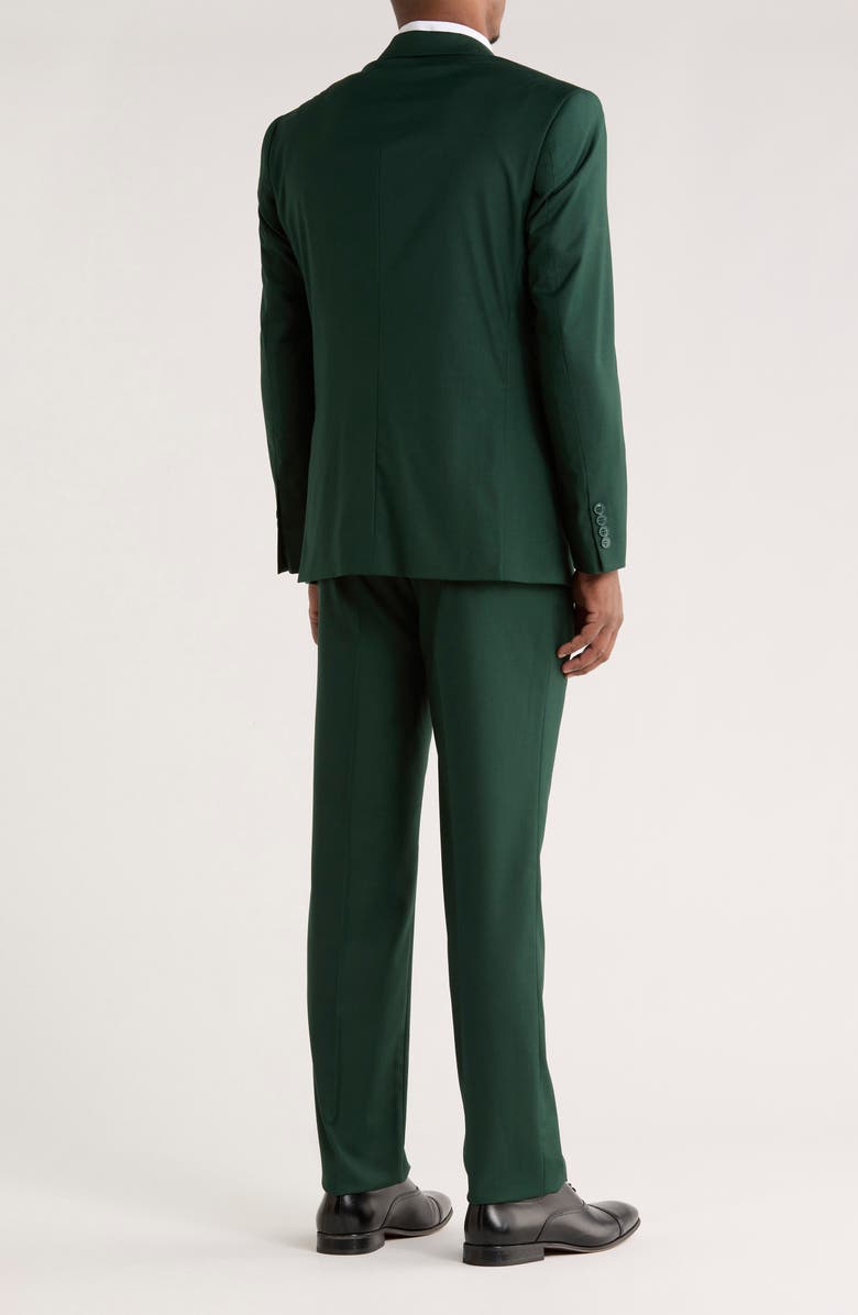 ZEGARIE Solid Shawl Collar 3-Piece Suit, Alternate, color, Green