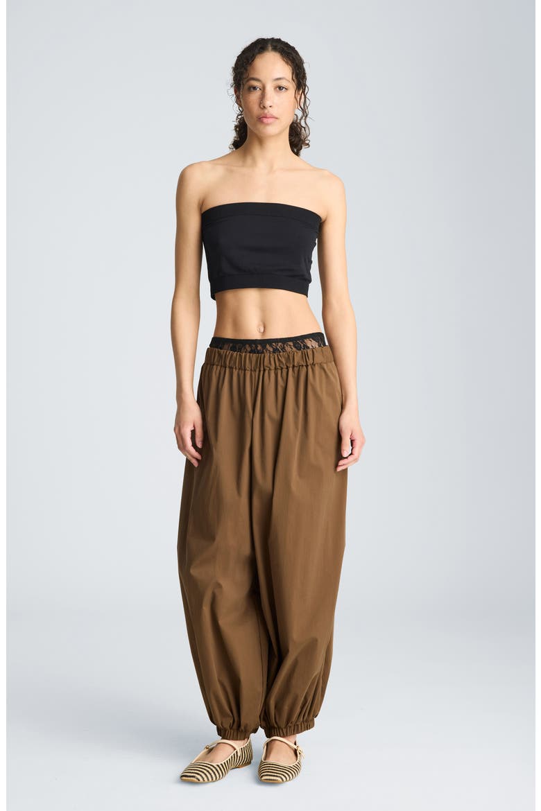 Pull-On Balloon Pants, Alternate, color, BRUNETTE