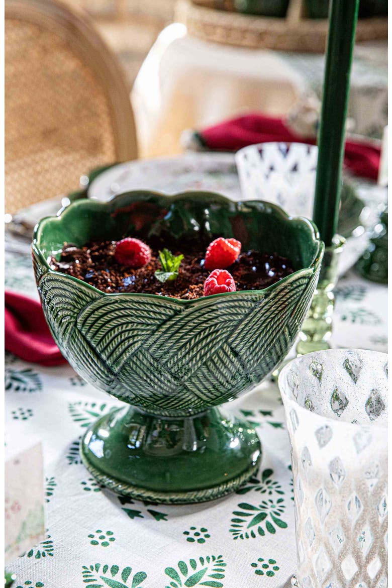 Le Panier Mystic Knot Footed Bowl, Alternate, color, BASIL