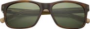 Ted Baker London 56mm Full Rim Square Polarized Sunglasses