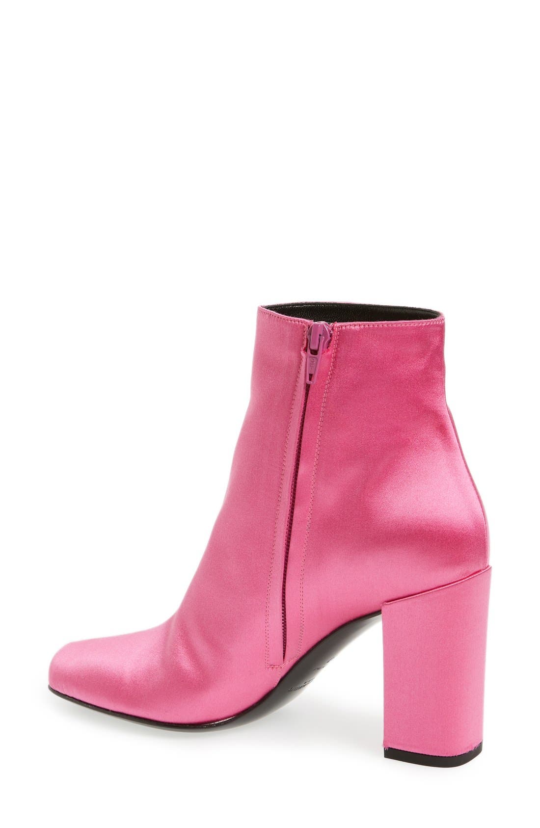 Saint Laurent 'Babies' Squared Toe Bootie, Alternate, color, 