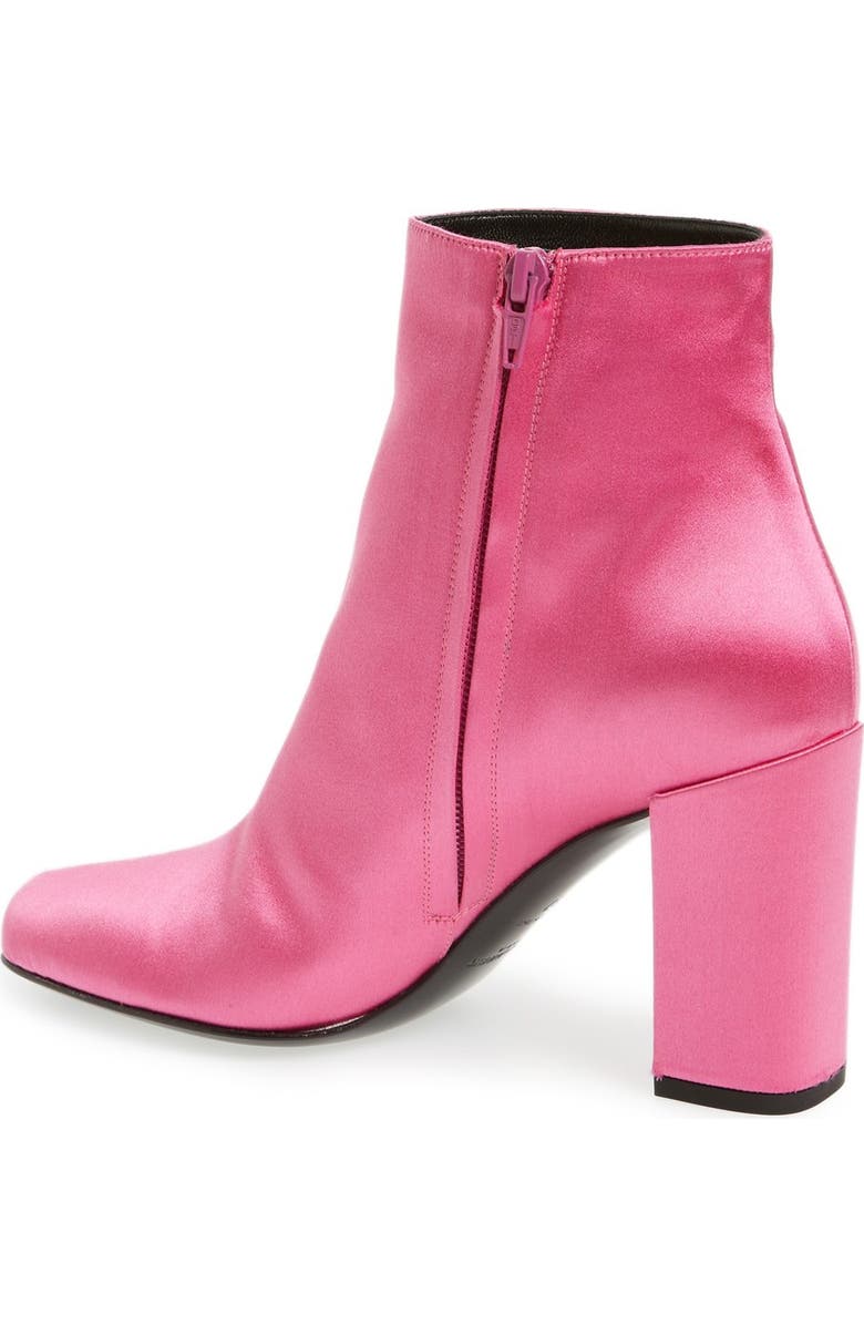 Saint Laurent 'Babies' Squared Toe Bootie, Alternate, color,