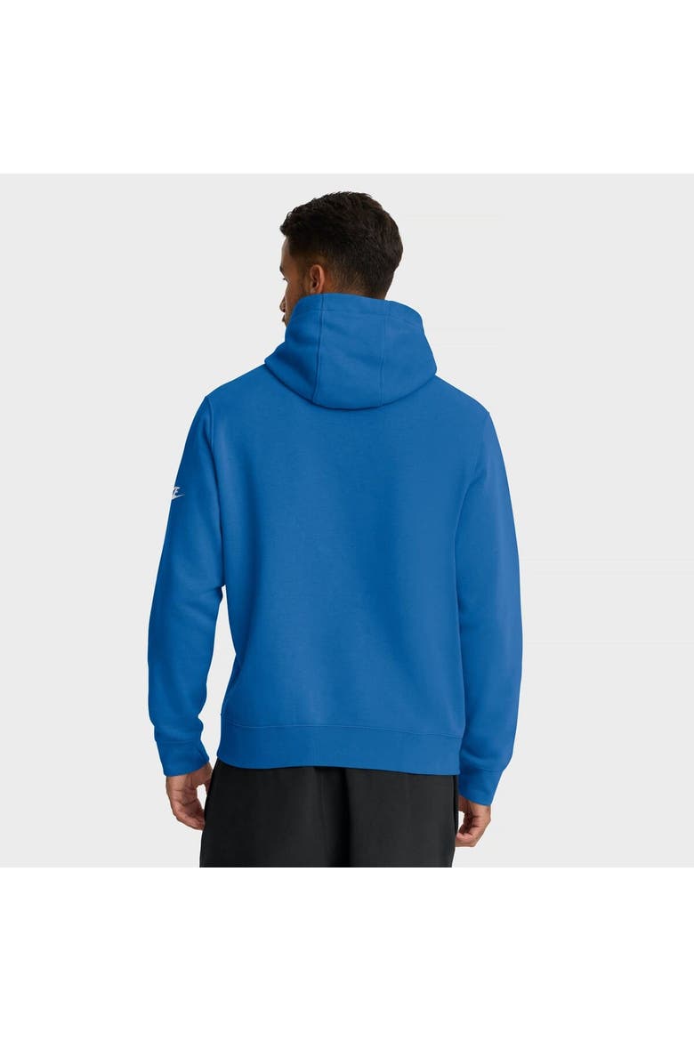 Men's Nike Blue Detroit Lions Full Blitz Club Fleece Pullover Hoodie, Alternate, color, Blue