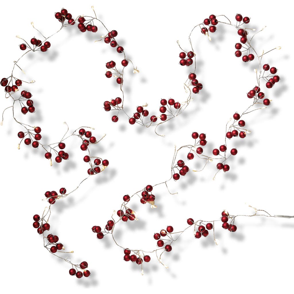 Tag Berries Led String Lights Red Indoor Christmas Decorative