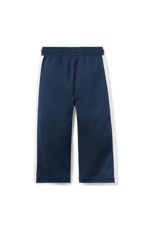 Janie And Jack The Stripe Wide Leg Ponte Pant In Blue
