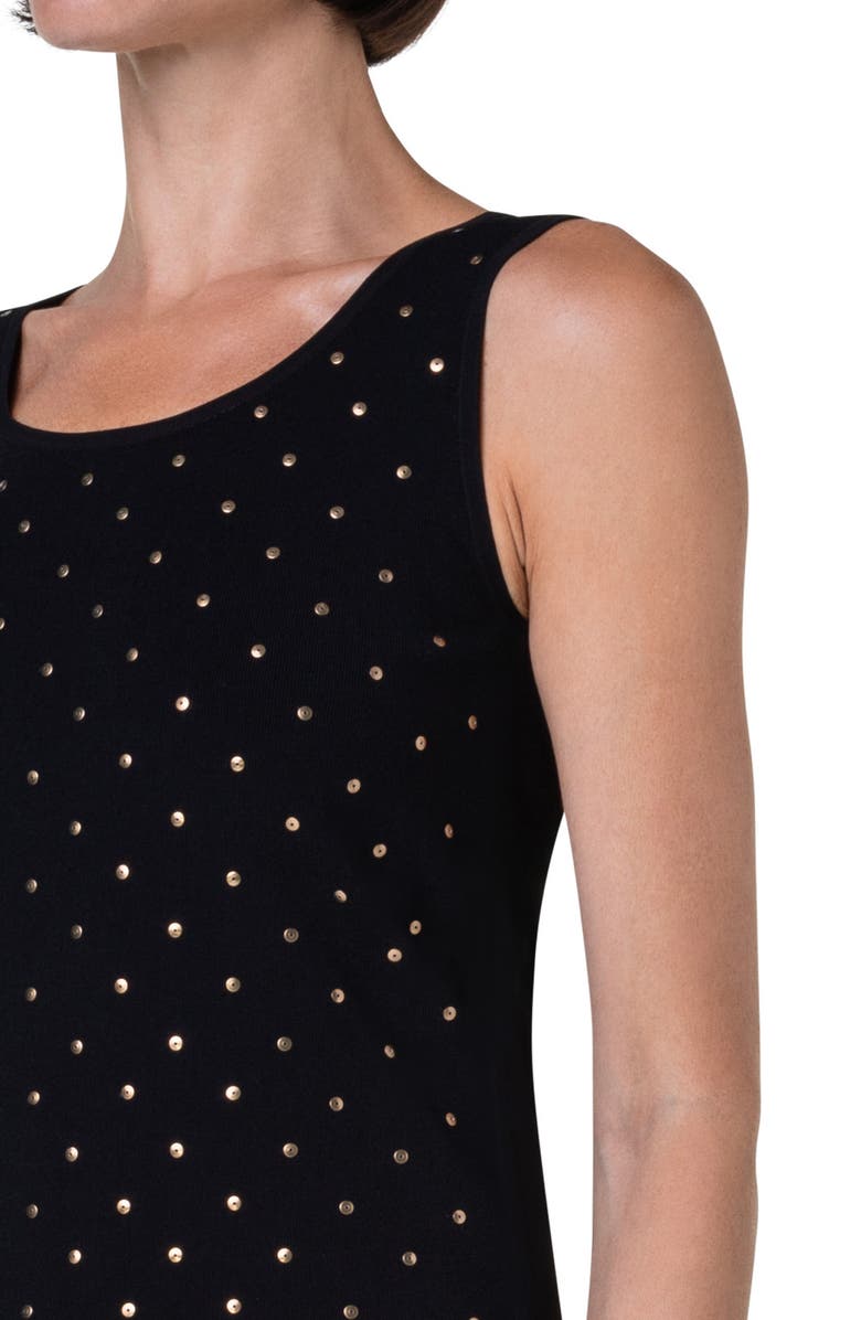 Akris punto Stud Dot Sleeveless Tank, Alternate, color,