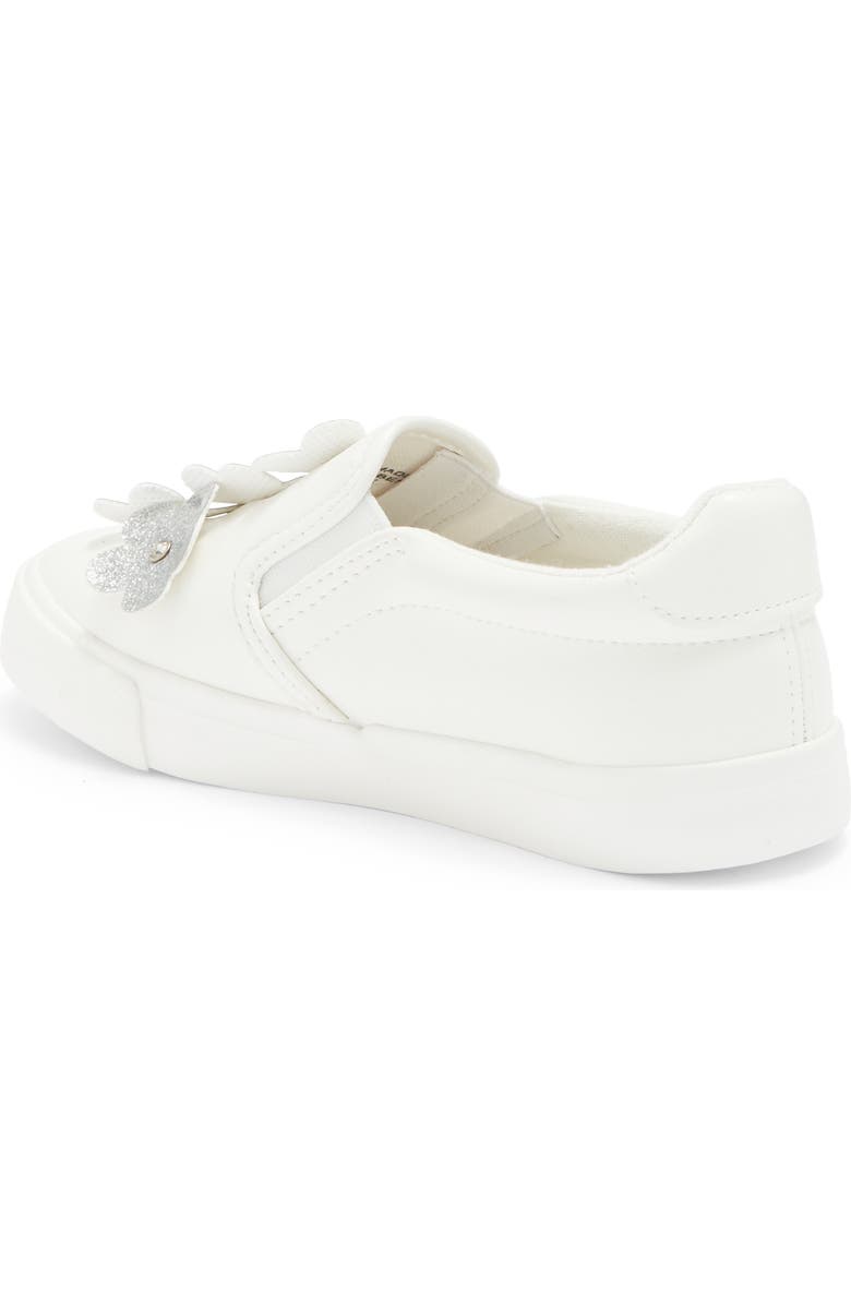 OLIVIA MILLER Glitter Flower Slip-On Sneakers, Alternate, color,