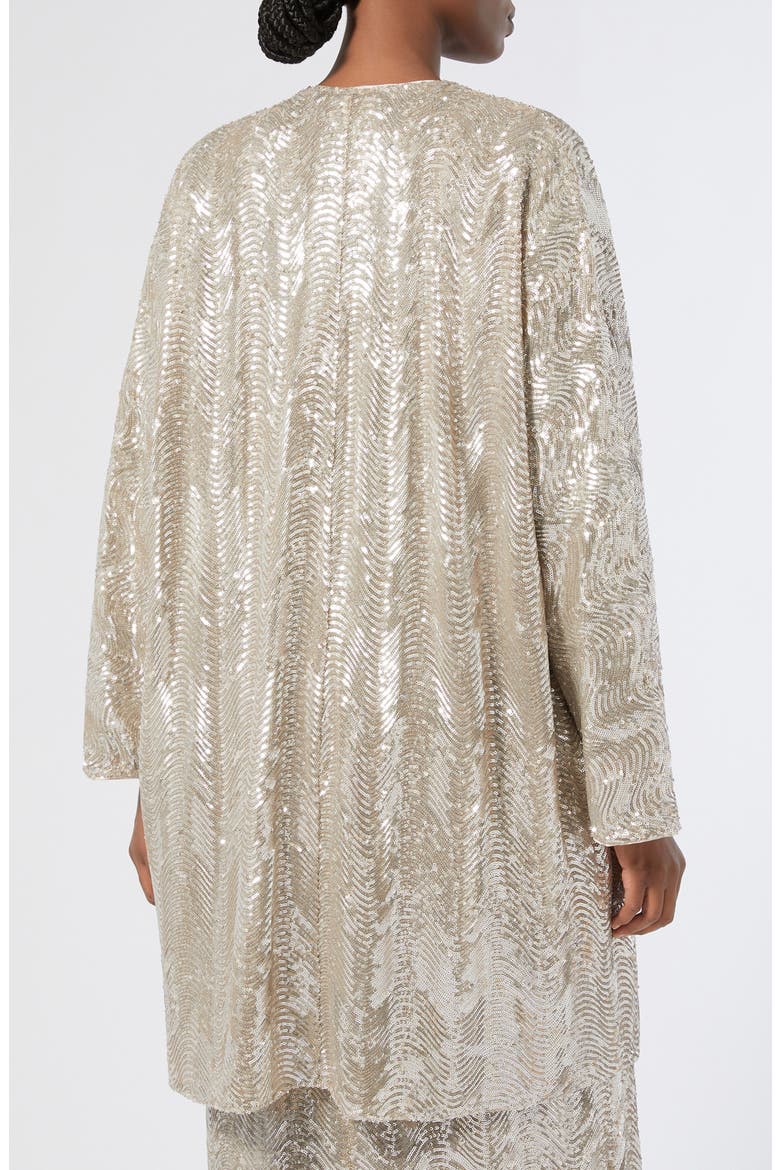 Vetta Sequin Jacket, Alternate, color, BEIGE