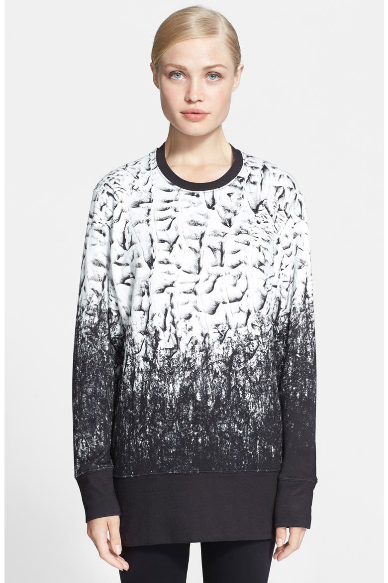 'Scarp' Jersey Crewneck Sweatshirt, Main, color, BLACK MULTI