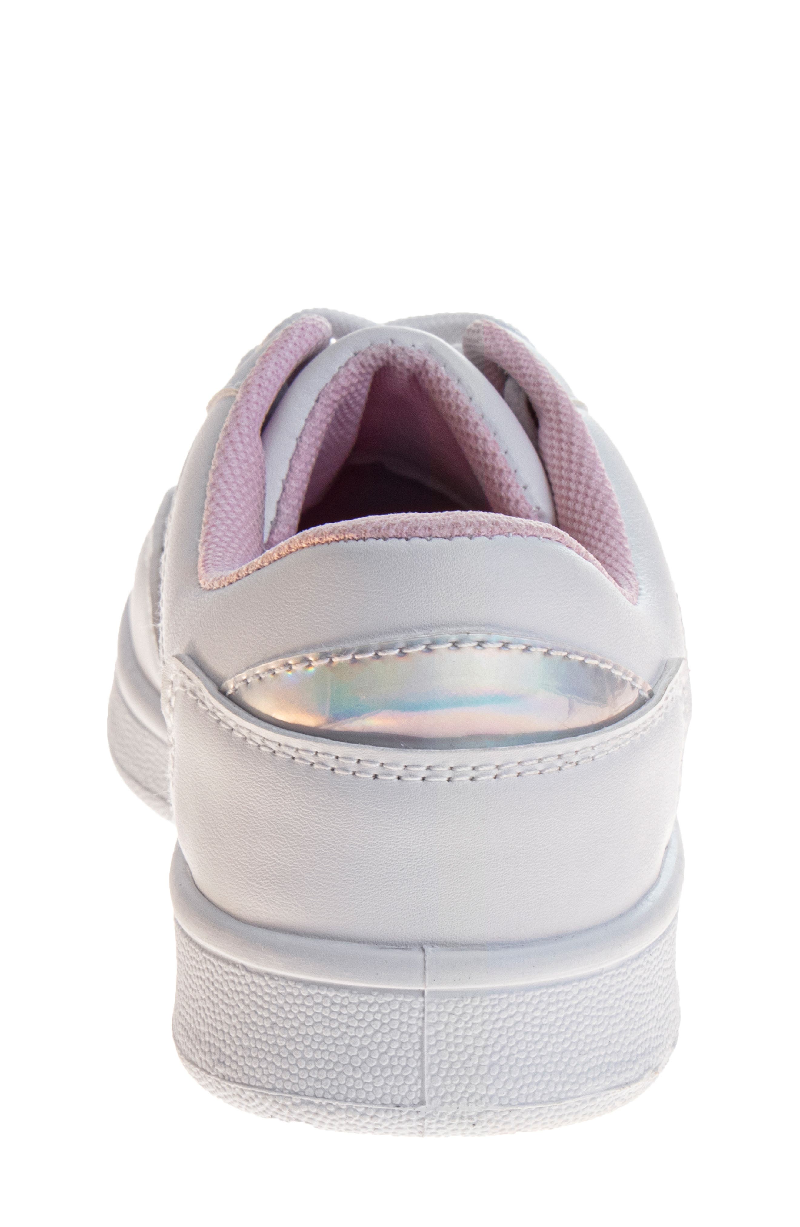 BADGLEY MISCHKA Kids' Rhinestone Sneaker, Alternate, color, White