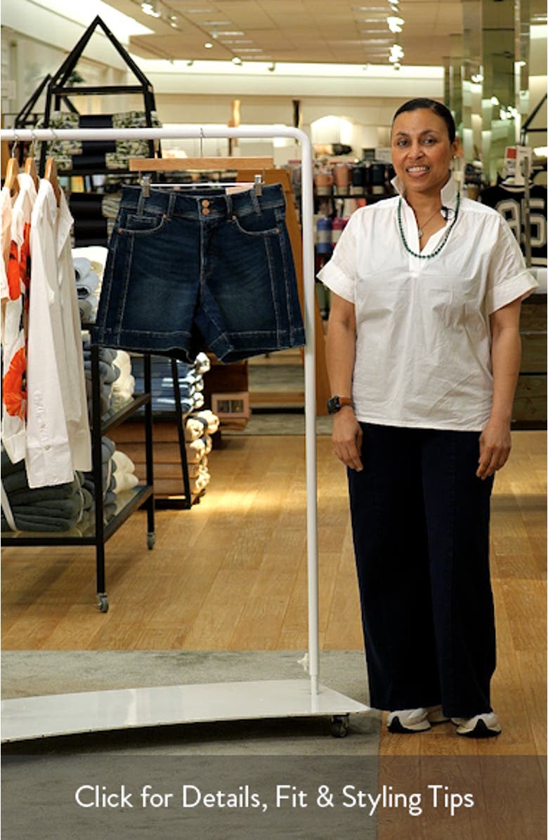 Berkyn Relaxed Fit Raw Hem Denim Shorts, sales video thumbnail