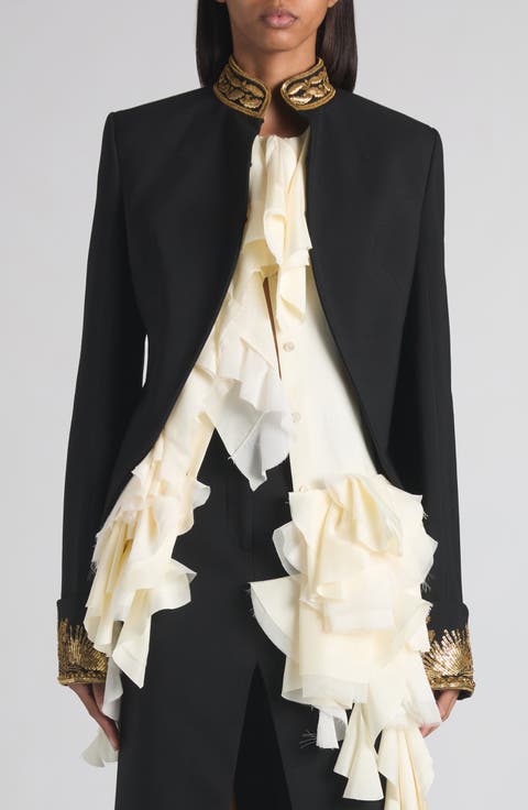 Embellished Cutaway Jacket