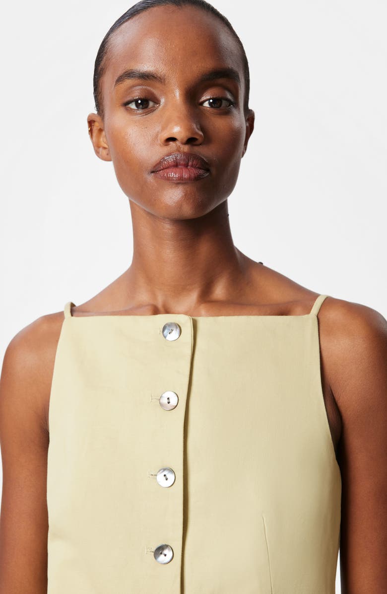 & Other Stories Cotton & Linen Blend Vest, Alternate, color, 