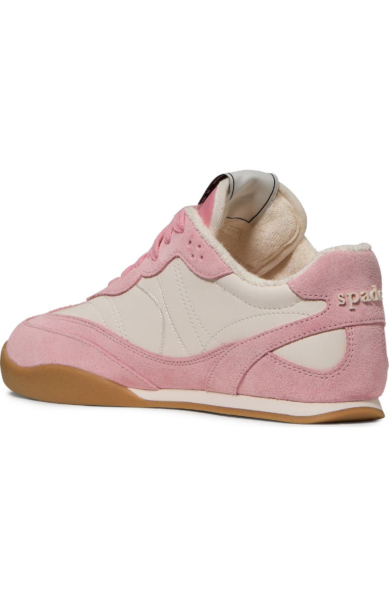 Kate Spade New York drift smooth sneaker, Alternate, color, Cream/ Grapefruit Soda