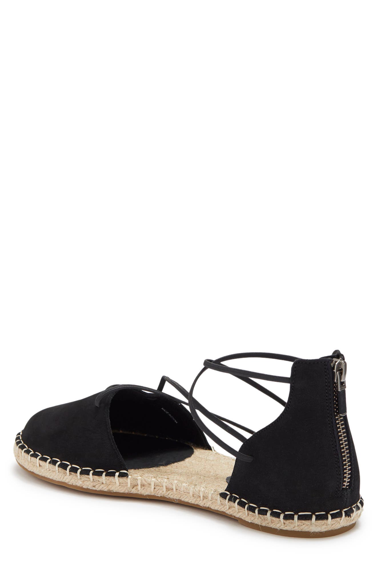 Eileen Fisher Lace-Up Espadrille Sandal, Alternate, color, Black