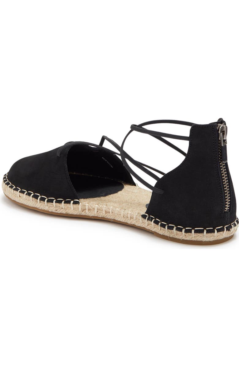 Eileen Fisher Lace-Up Espadrille Sandal, Alternate, color, Black