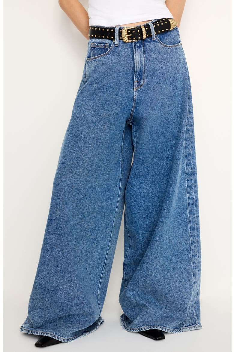 Paneled Baggy Wide Leg Jeans (Women) | Nordstromrack