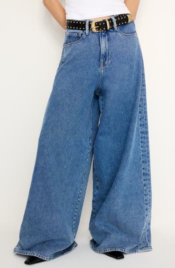 Good American Paneled Baggy Wide Leg Jeans | Nordstromrack