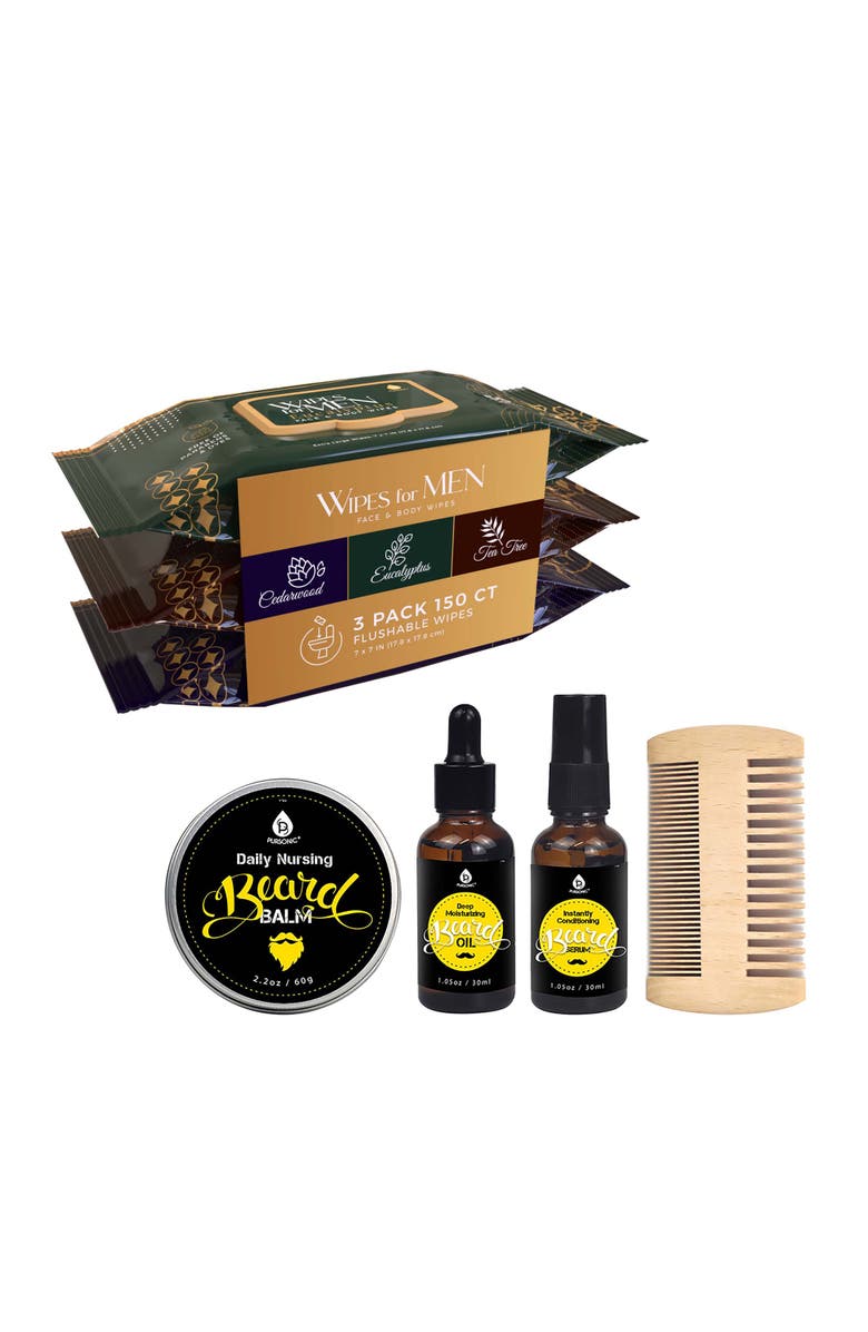 PURSONIC Men's Grooming Essentials Bundle, Main, color, Black