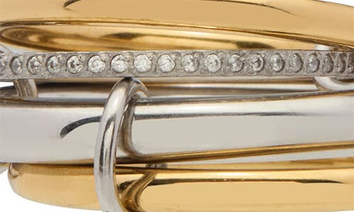 St. Moran Mixed Metal Collapsing Ring In Gold