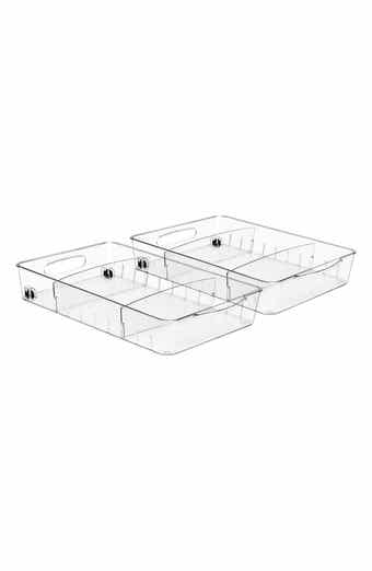 SORBUS Large 2-Pack Fridge Storage Bins on Wheels