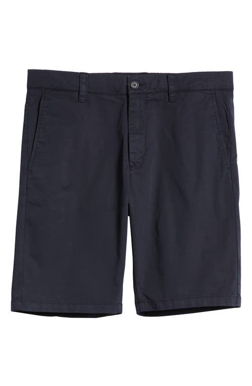 Nn07 Crown Cotton Blend Shorts In Navy Blue