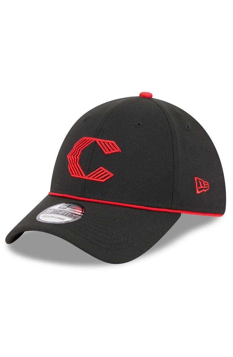 New Era Men's New Era  Black Cincinnati Reds 2023 City Connect 39THIRTY Flex Fit Hat, Main, color, Black