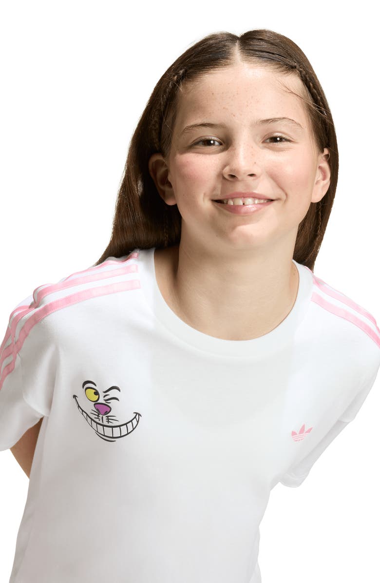 adidas x Disney Alice in Wonderland Kids' Cotton Graphic T-Shirt, Alternate, color, White