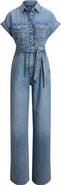 Lauren Ralph Lauren Wide Leg Denim Jumpsuit